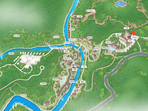 武冈结合景区手绘地图智慧导览和720全景技术，可以让景区更加“动”起来，为游客提供更加身临其境的导览体验。
